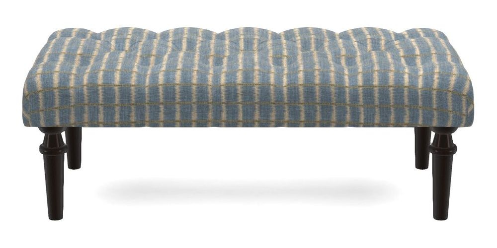 Small Buttoned Footstool