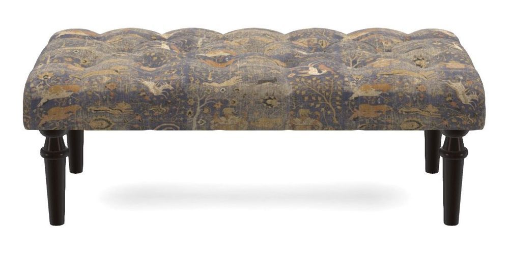 Small Buttoned Footstool