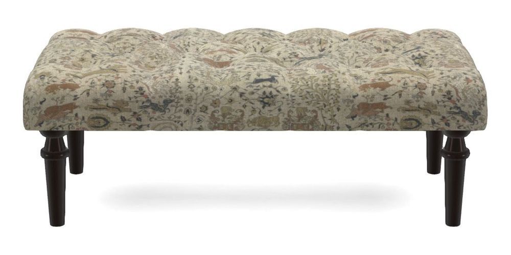 Small Buttoned Footstool