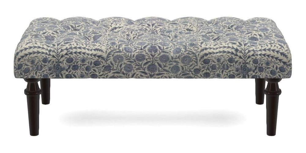 Small Buttoned Footstool