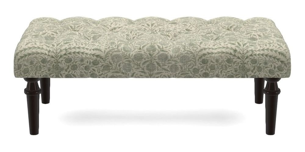 Small Buttoned Footstool