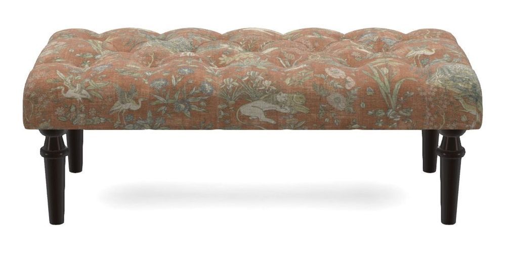 Small Buttoned Footstool