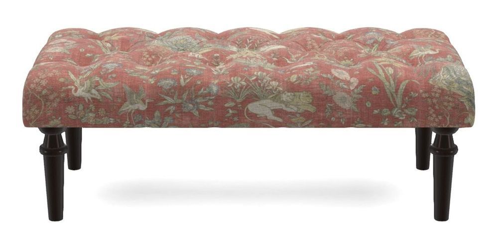 Small Buttoned Footstool