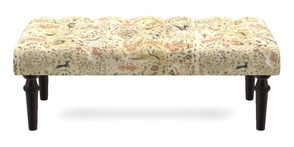 Small Buttoned Footstool