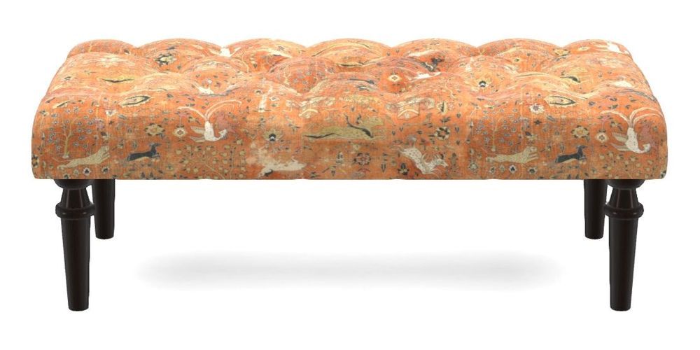 Small Buttoned Footstool