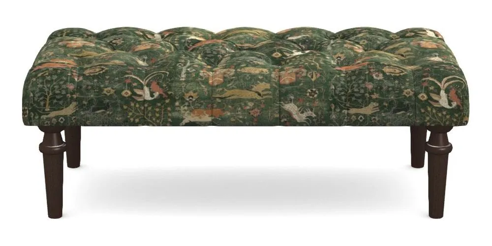 Small Buttoned Footstool