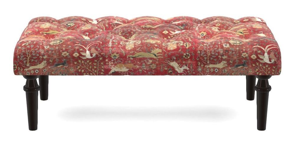 Small Buttoned Footstool