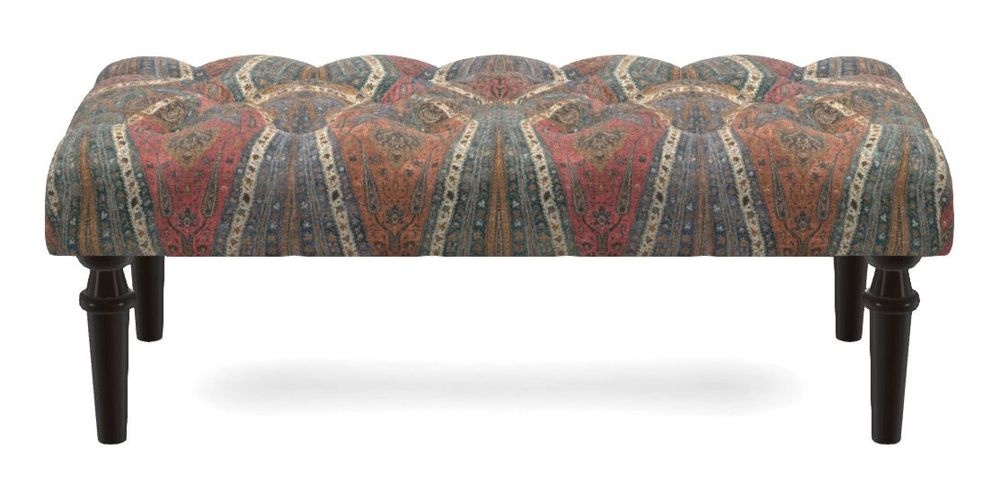 Small Buttoned Footstool