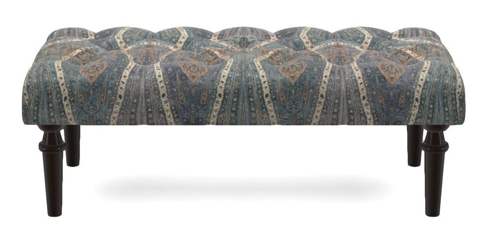 Small Buttoned Footstool