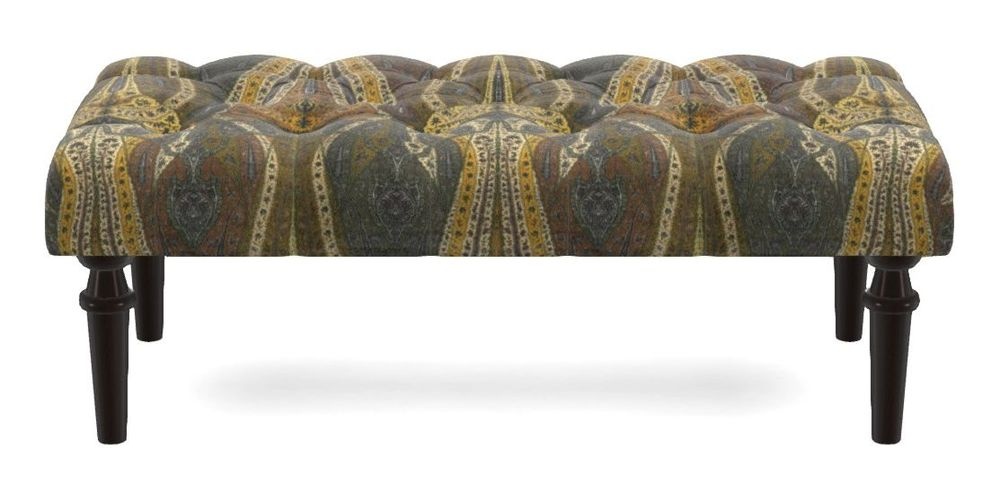 Small Buttoned Footstool