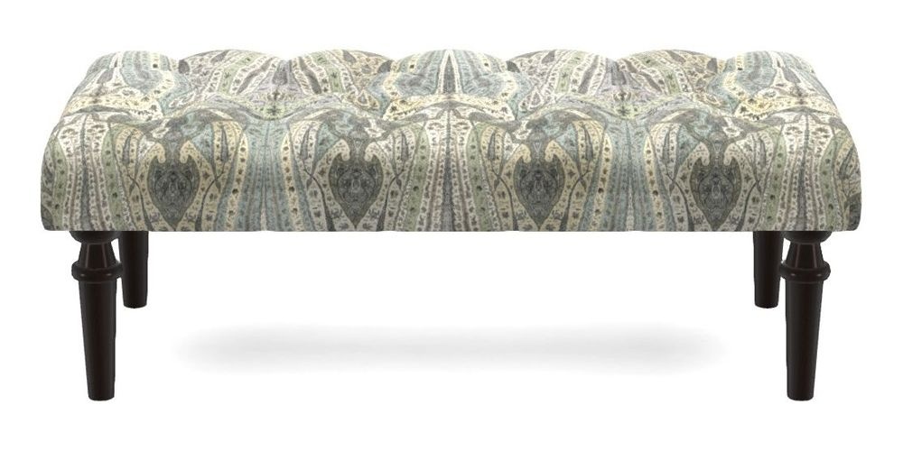 Small Buttoned Footstool