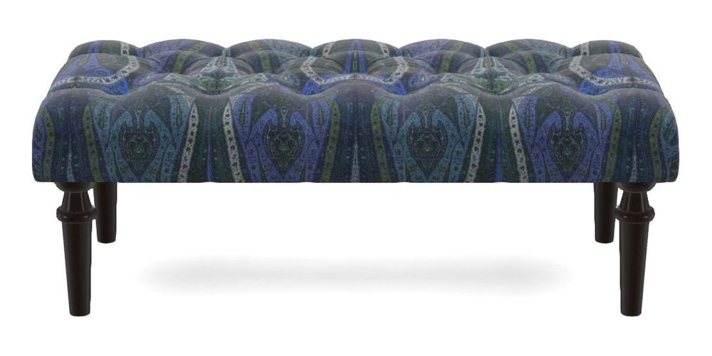 Small Buttoned Footstool