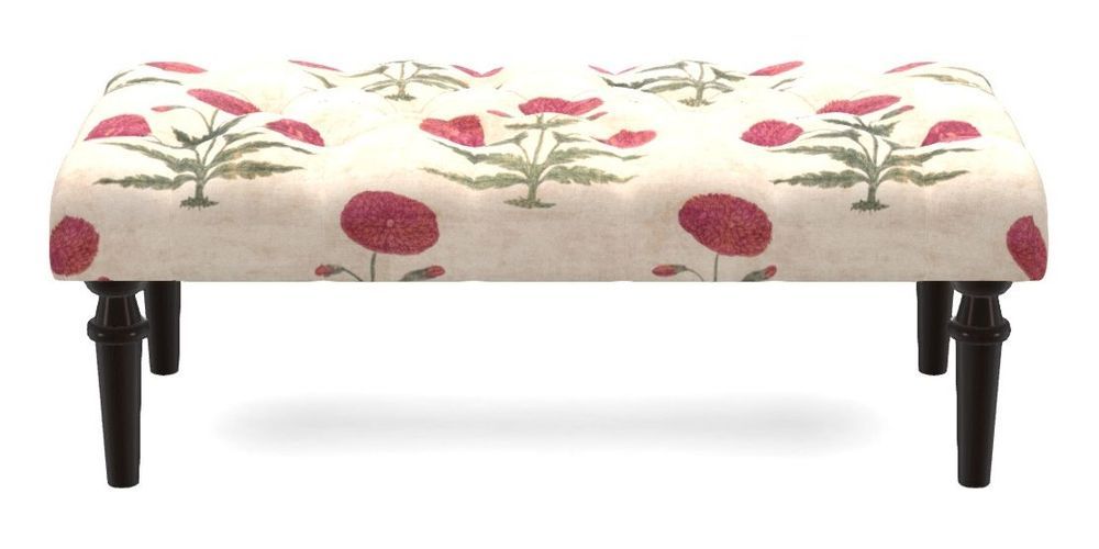 Small Buttoned Footstool