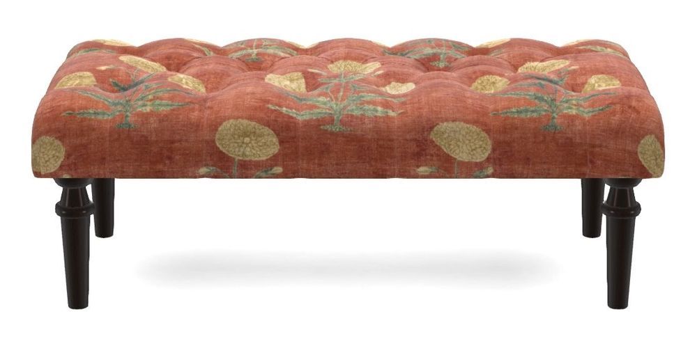 Small Buttoned Footstool