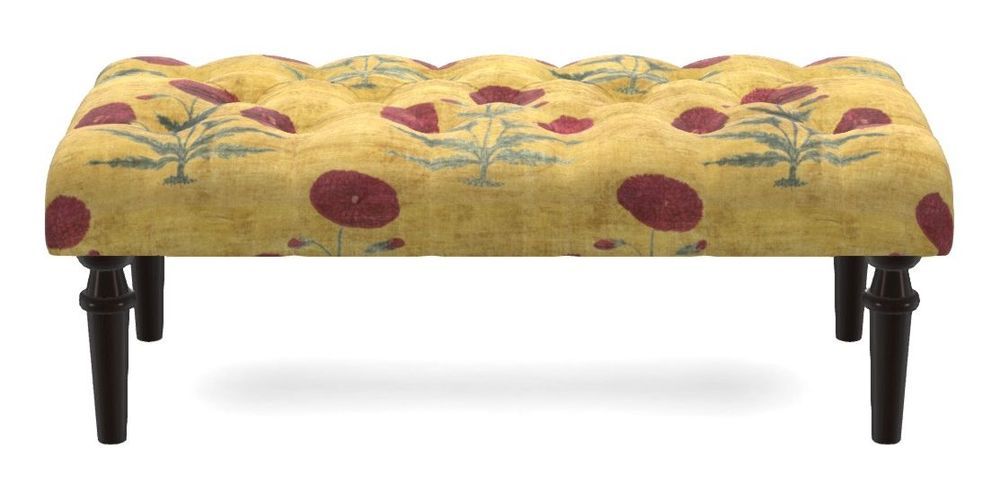 Small Buttoned Footstool