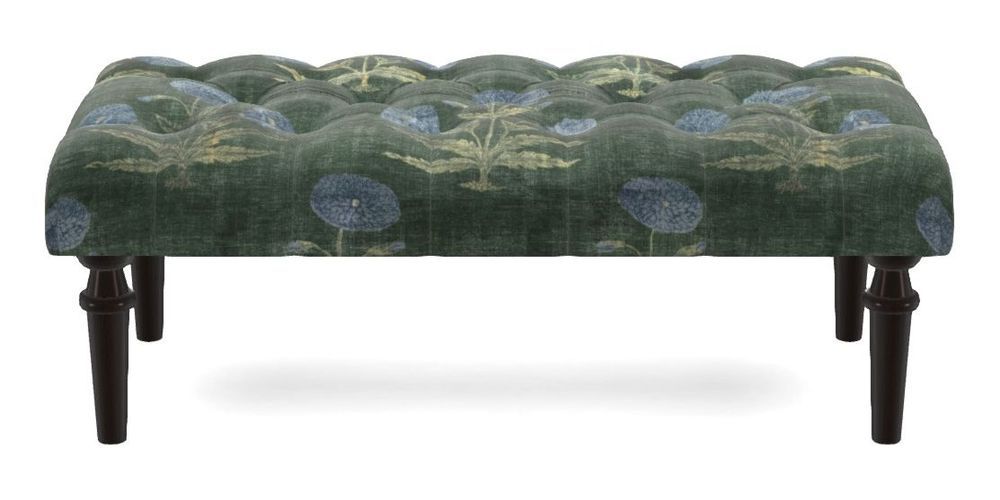 Small Buttoned Footstool