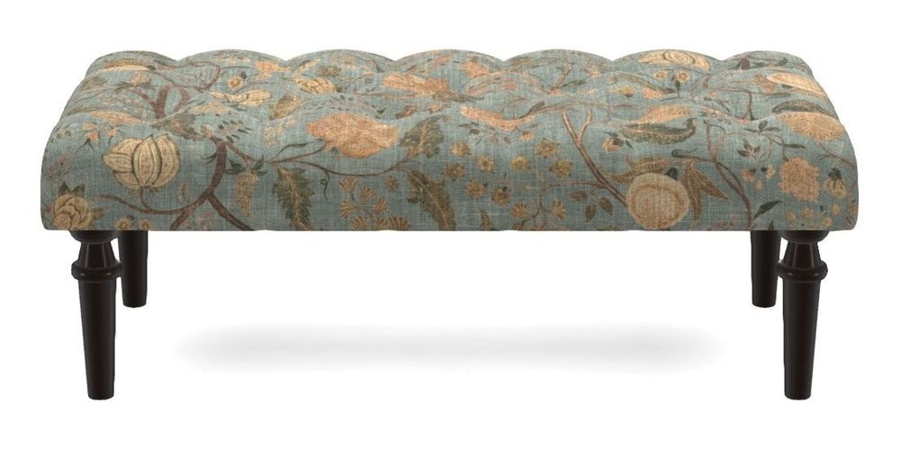 Small Buttoned Footstool