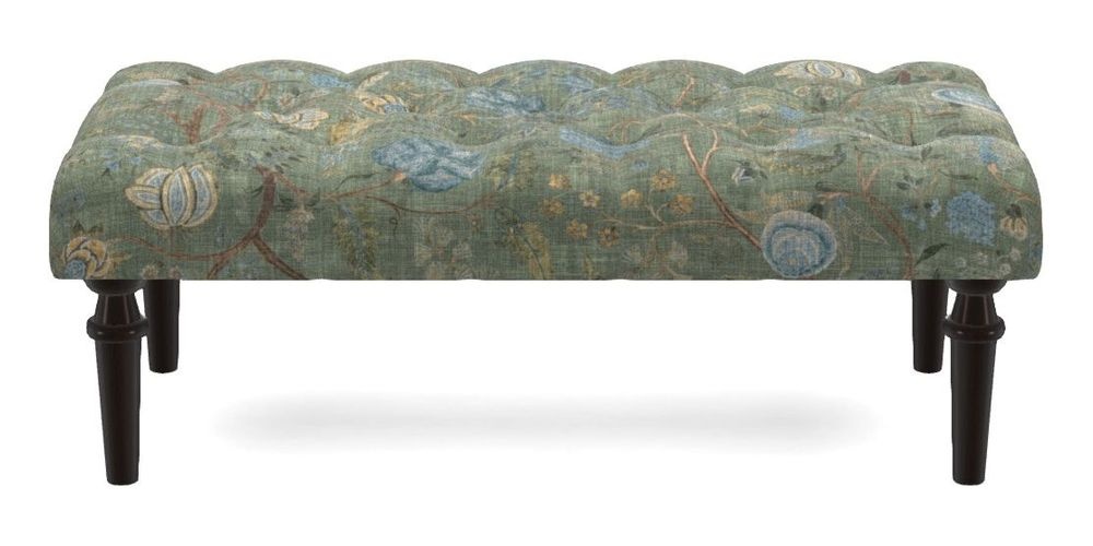 Small Buttoned Footstool