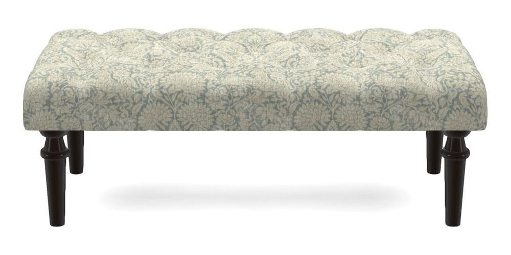 Small Buttoned Footstool