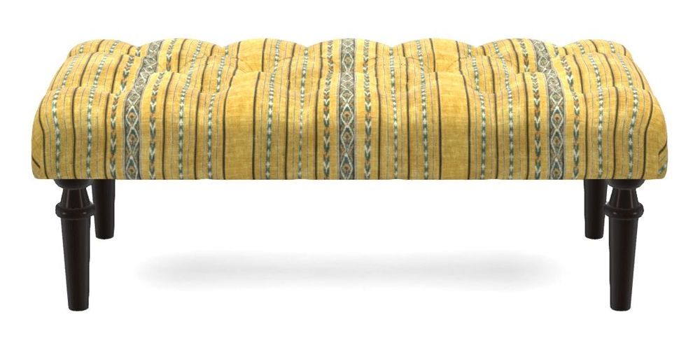 Small Buttoned Footstool