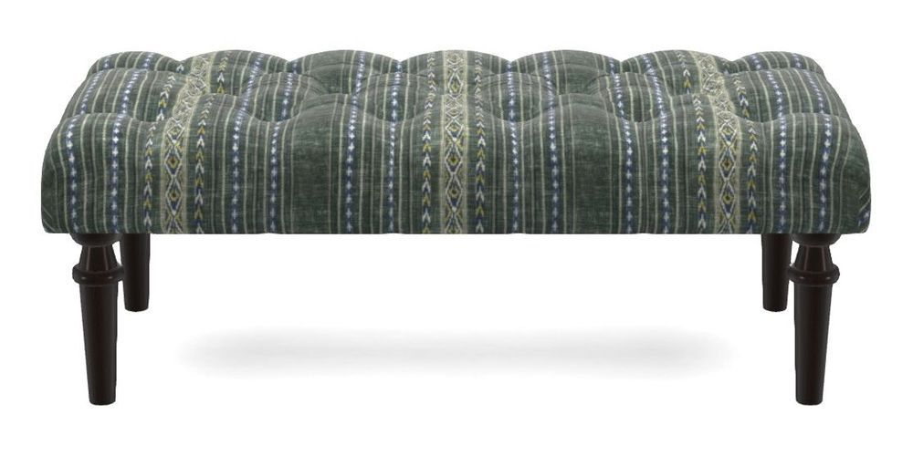 Small Buttoned Footstool