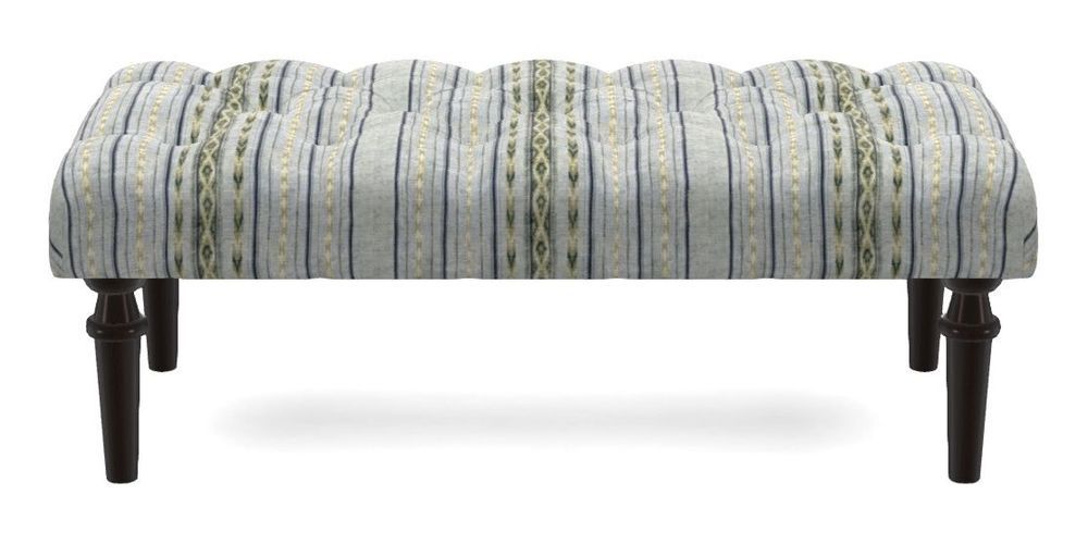 Small Buttoned Footstool