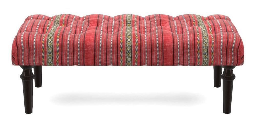 Small Buttoned Footstool