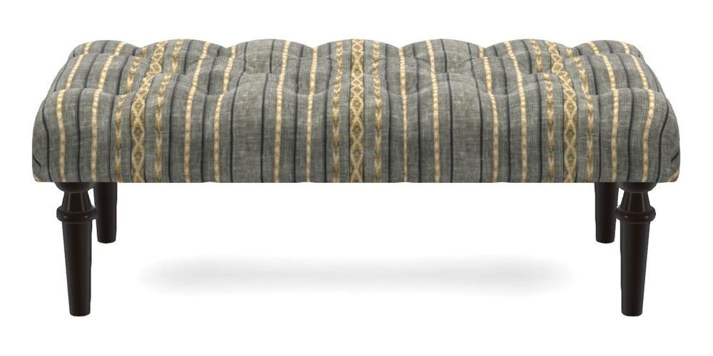 Small Buttoned Footstool