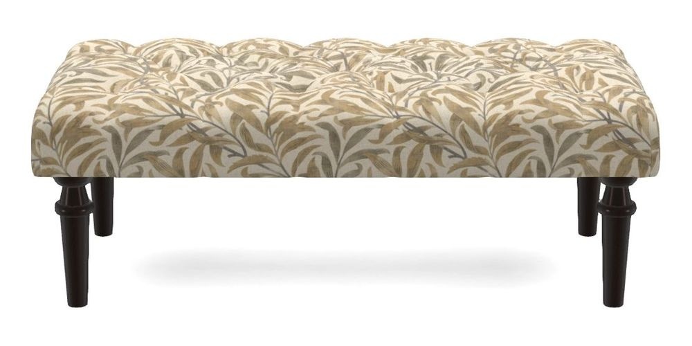 Small Buttoned Footstool