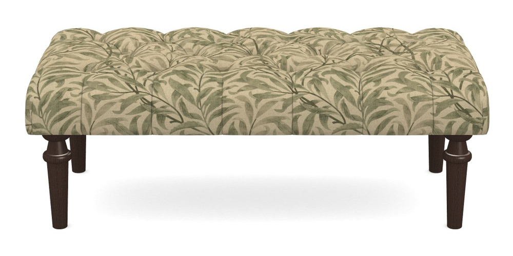 Product photograph of Pentlow Footstool Large Footstool In V A Drawn From Nature - Willow Bough Large - Light Green from Sofas and Stuff Limited