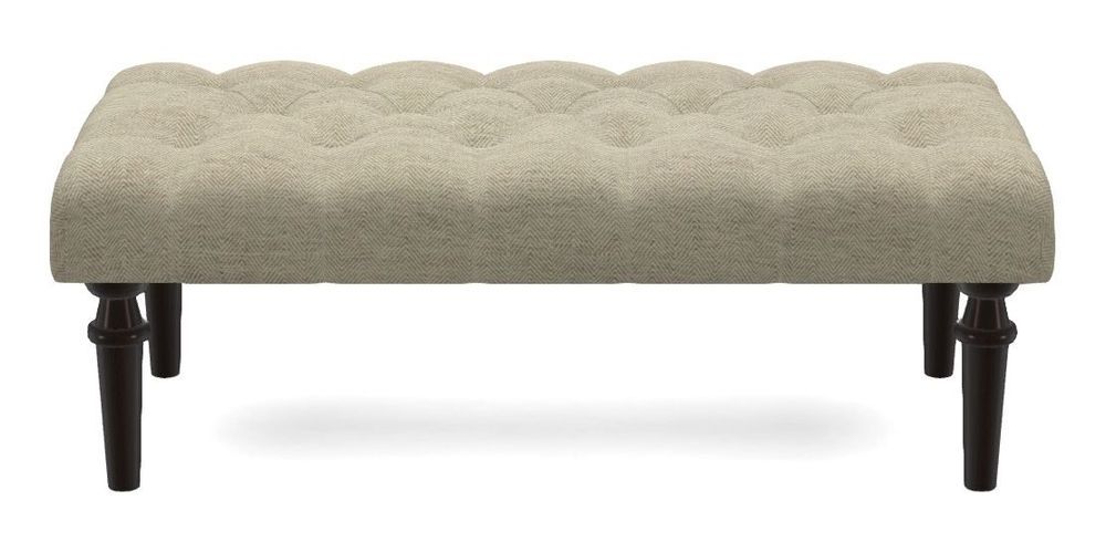 Small Buttoned Footstool