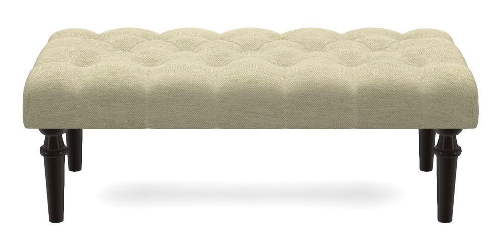 Small Buttoned Footstool