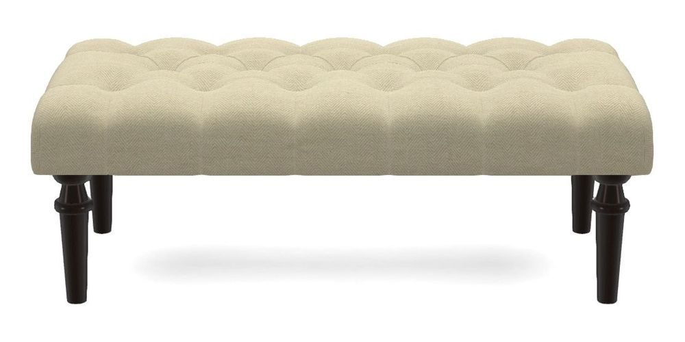 Small Buttoned Footstool