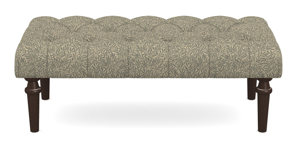 Product photograph of Pentlow Footstool Large Footstool In V A Drawn From Nature Collection - Willow - Duck Egg from Sofas and Stuff Limited