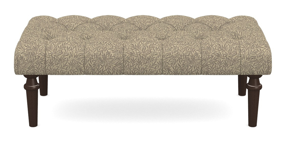 Product photograph of Pentlow Footstool Large Footstool In V A Drawn From Nature Collection - Willow - Grey from Sofas and Stuff Limited
