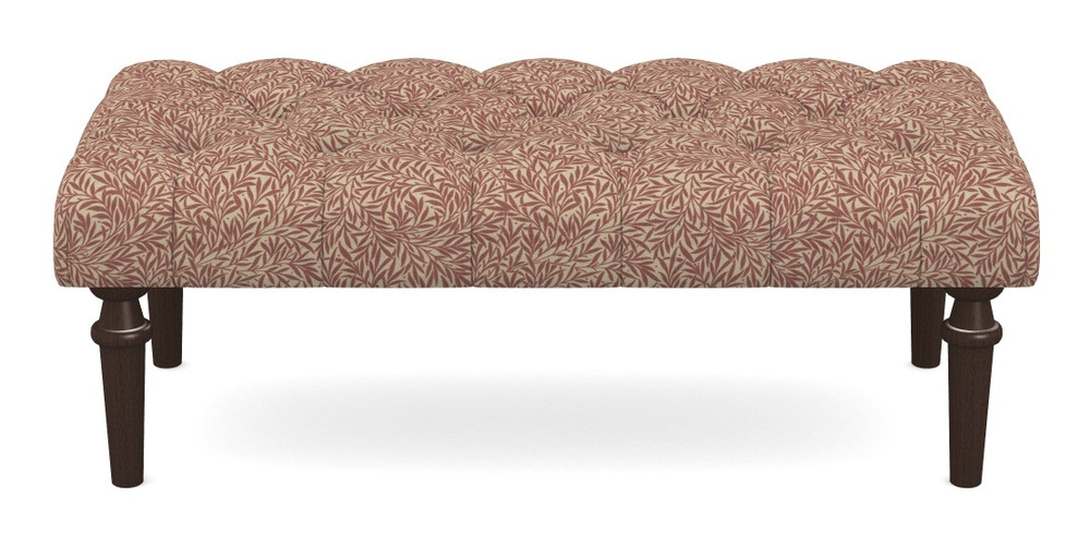 Product photograph of Pentlow Footstool Large Footstool In V A Drawn From Nature Collection - Willow - Red from Sofas and Stuff Limited