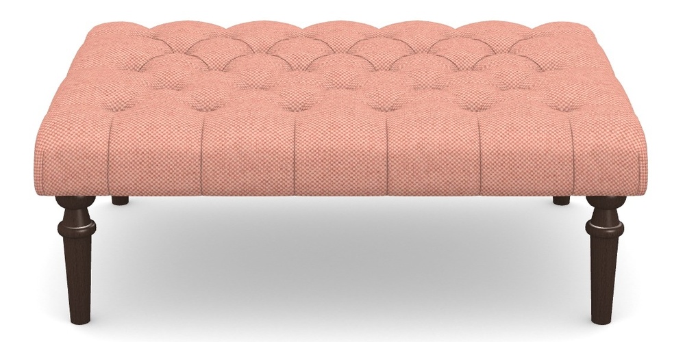Product photograph of Pentlow Footstool Buttoned Footstool In Basket Weave - Peony from Sofas and Stuff Limited