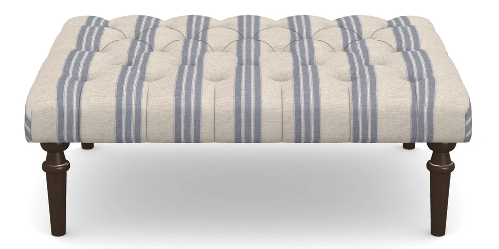 Medium Buttoned Footstool