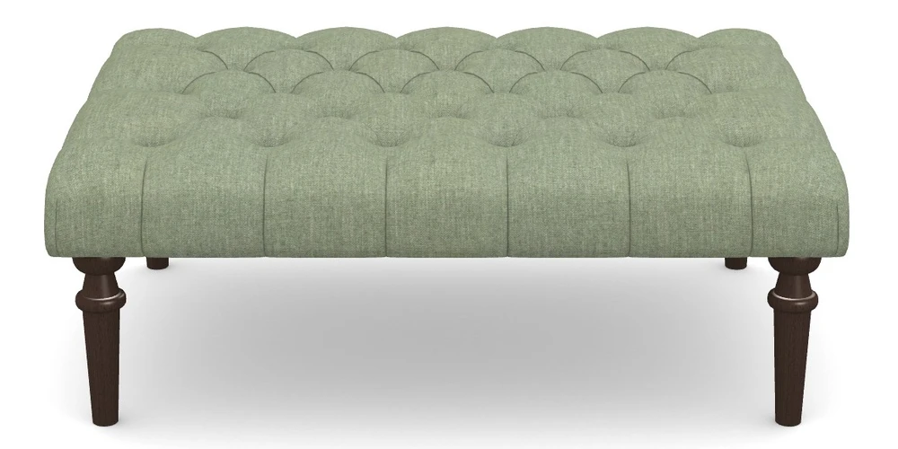 Medium Buttoned Footstool