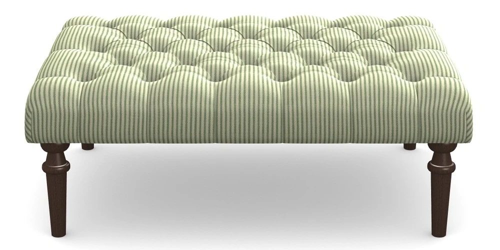 Medium Buttoned Footstool