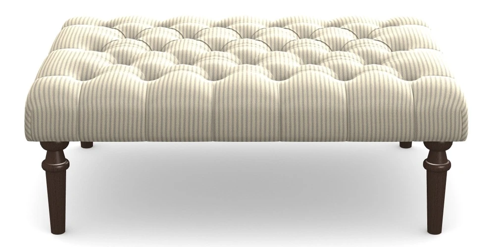 Medium Buttoned Footstool