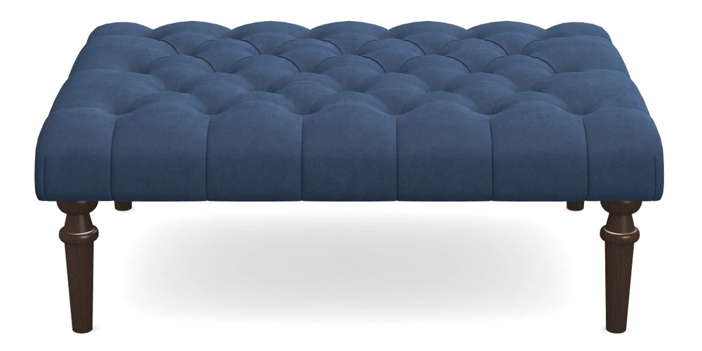 Medium Buttoned Footstool