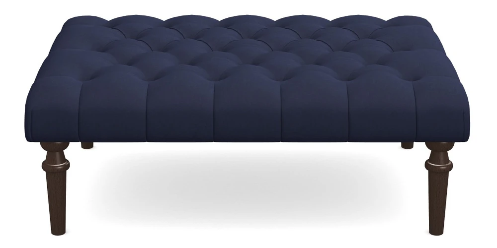 Medium Buttoned Footstool