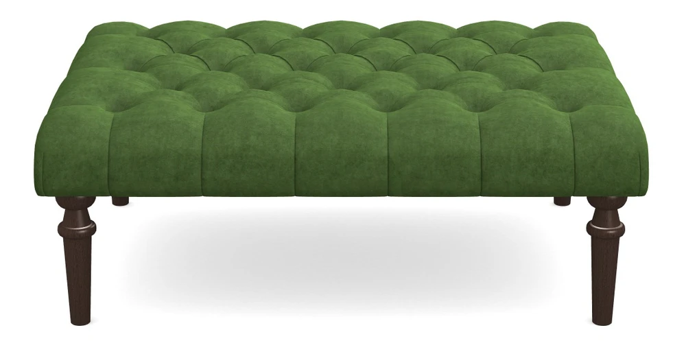 Medium Buttoned Footstool