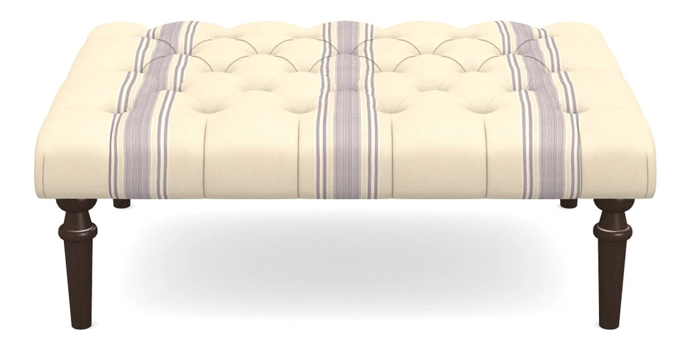 Medium Buttoned Footstool