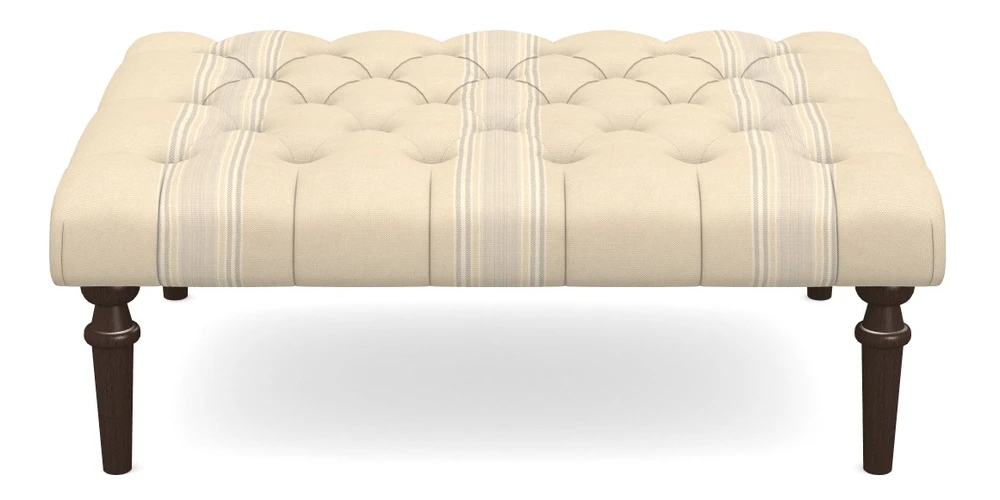 Medium Buttoned Footstool