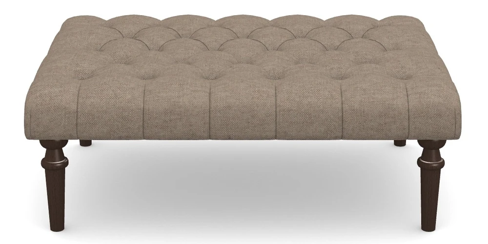 Medium Buttoned Footstool