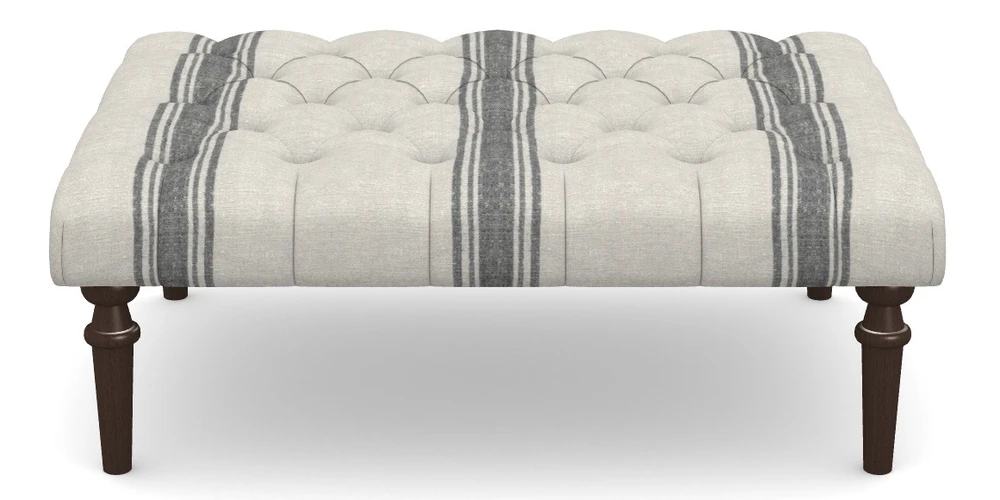 Medium Buttoned Footstool