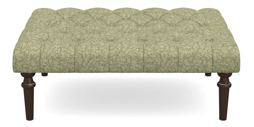 Medium Buttoned Footstool