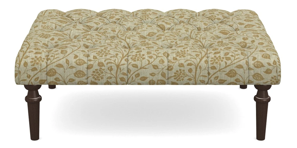 Medium Buttoned Footstool